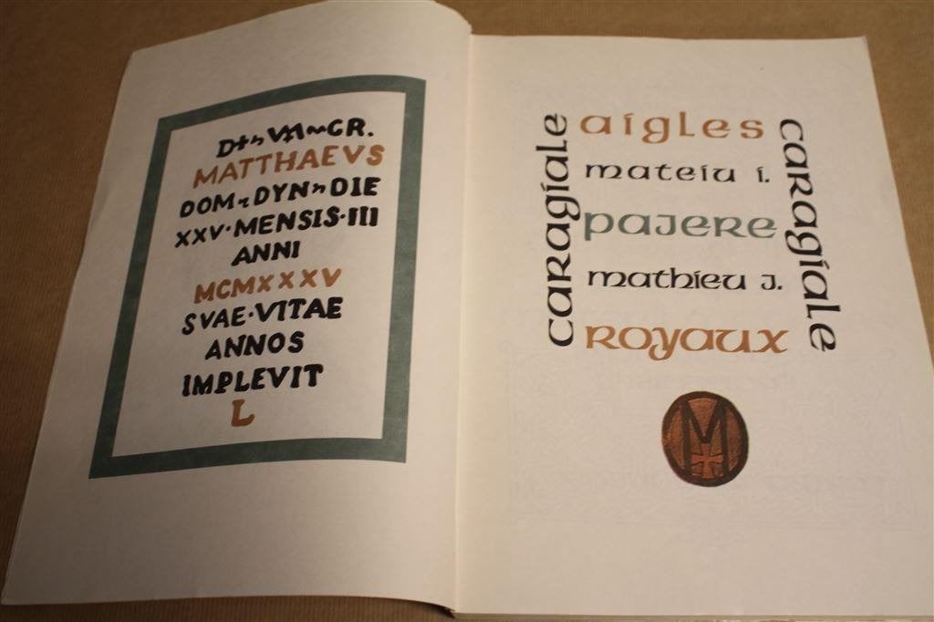 Pajere. Aigles royaux. Mathieu J Caragiale., Ophalen of Verzenden, Gelezen, Europa