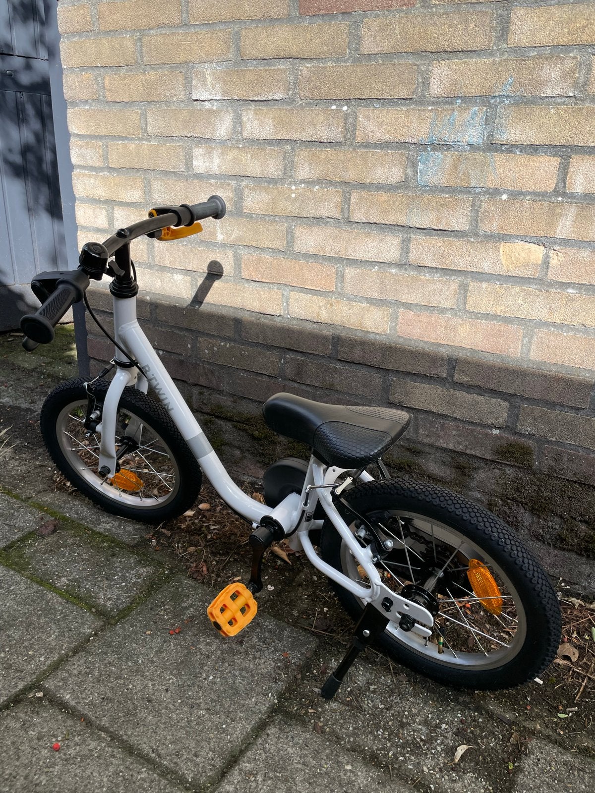 Btwin discover 100 kinderfiets 14 inch, Ophalen, Gebruikt, Velgrem, Minder dan 16 inch