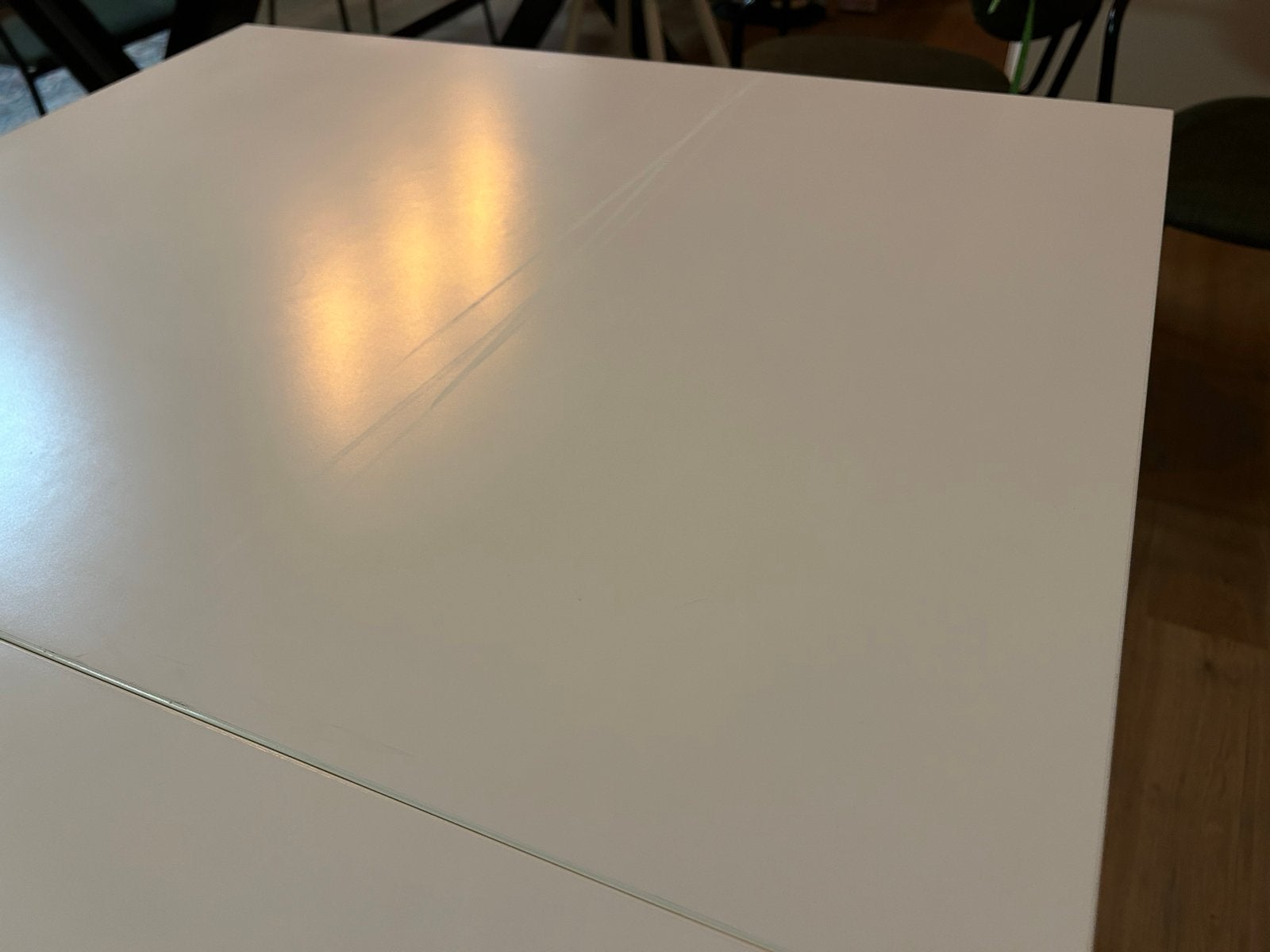 IKEA - Noorden Witte opklapbare eettafel, Ophalen, Gebruikt, 50 tot 100 cm, 150 tot 200 cm