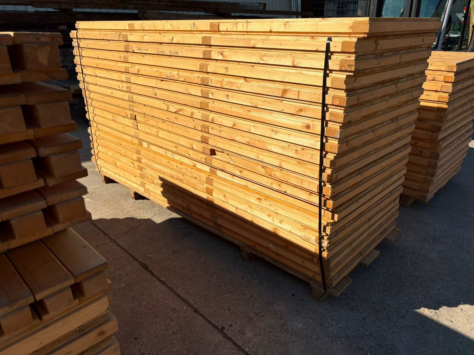 Geïsoleerde houten panelen | Snelbouw systeem | 260 cm hoog, Gebruikt, Overige typen, Ophalen of Verzenden, 200 tot 250 cm