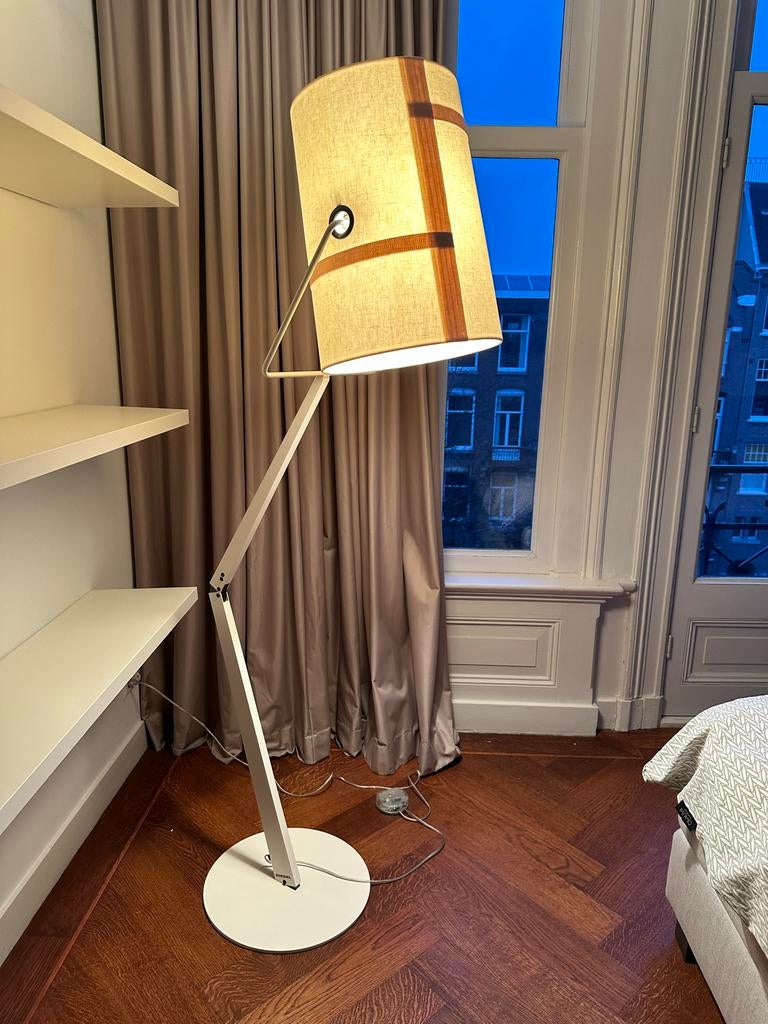 Diesel with Lodes Fork vloerlamp, Huis en Inrichting, Lampen | Vloerlampen, Ophalen, Gebruikt, Stof, 150 tot 200 cm