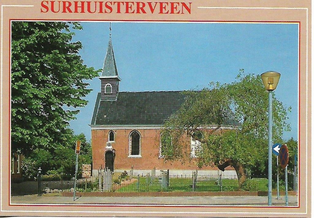 Surhuisterveen- -Kerk., Verzamelen, Ansichtkaarten | Nederland, Verzenden, 1980 tot heden, Ongelopen, Friesland