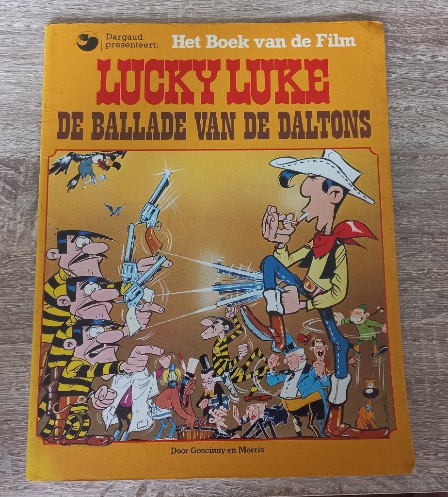 Lucky Luke - De Ballade van de Daltons, Gelezen, Eén stripboek, Ophalen of Verzenden, Morris & Goscinny