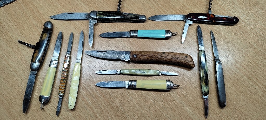 zakmes x12 GARANTIE Stahl, Verzenden, Gebruikt