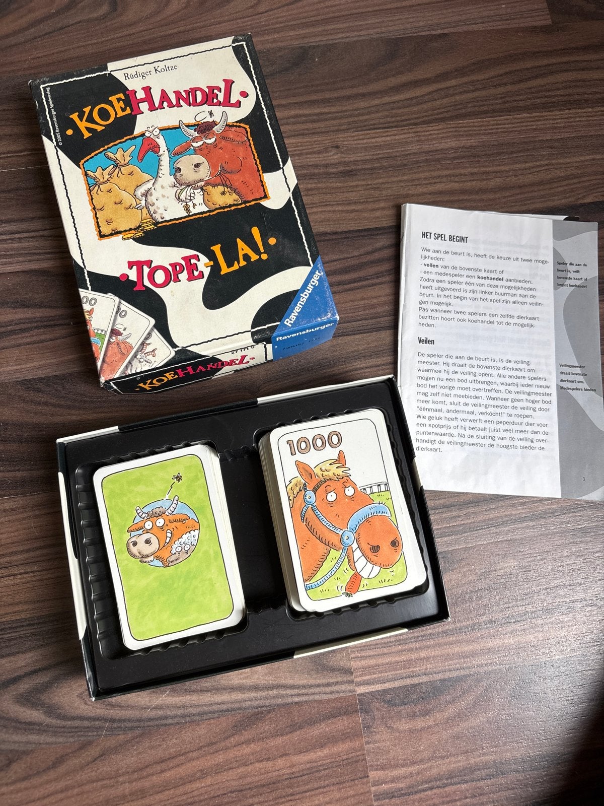 Koehandel: Tope La! Kaartspel van Ravensburger, Drie of vier spelers, Ophalen, Gebruikt