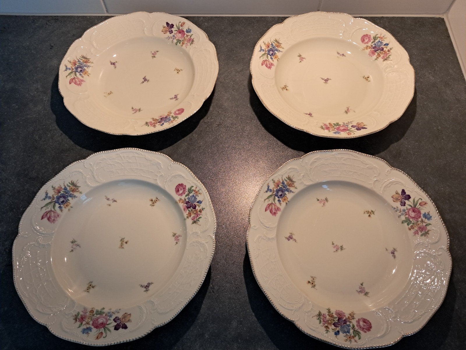4 Rosenthal sanssouci soepborden (met gouden rand), Ophalen of Verzenden