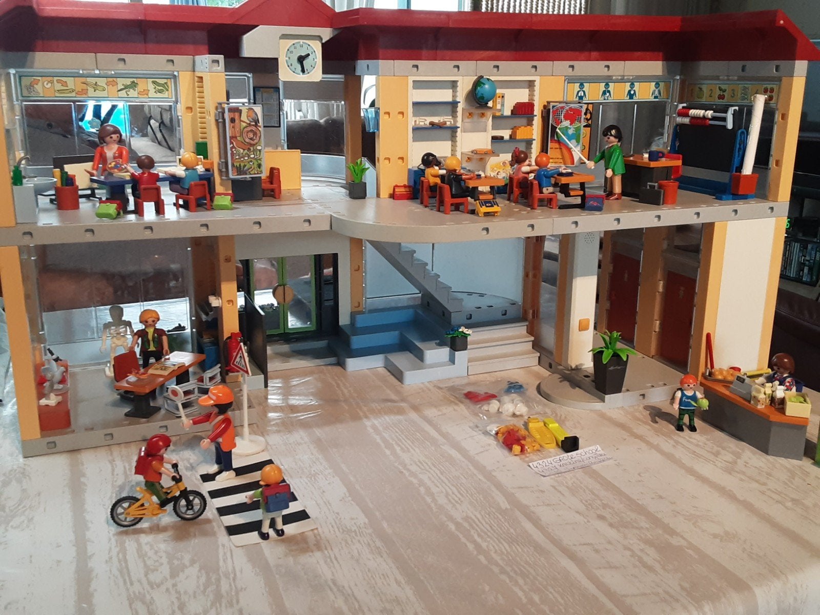 4324 grote school kompleet! En 2 sets erbij, Gebouw, Complete set, Ophalen of Verzenden, Zo goed als nieuw