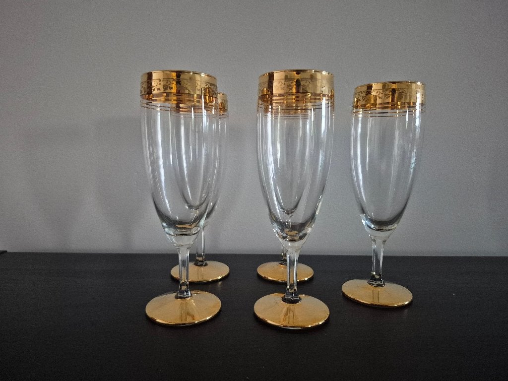 5 champagneglazen, Ophalen of Verzenden