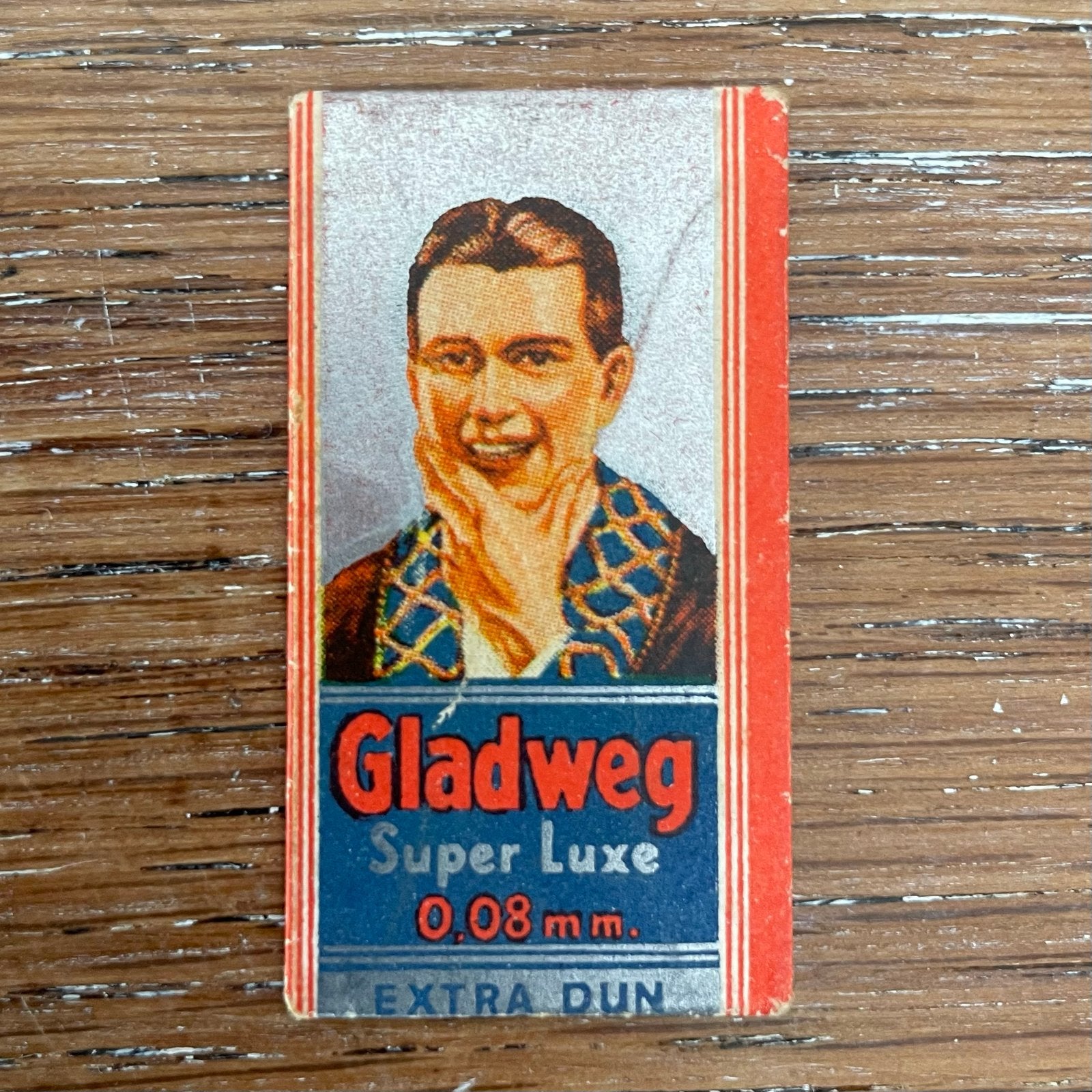 4 Vintage Gladweg Super Luxe Scheermesjes 0.08mm Ongeopend, Verzamelen, Ophalen of Verzenden, Huis en Inrichting