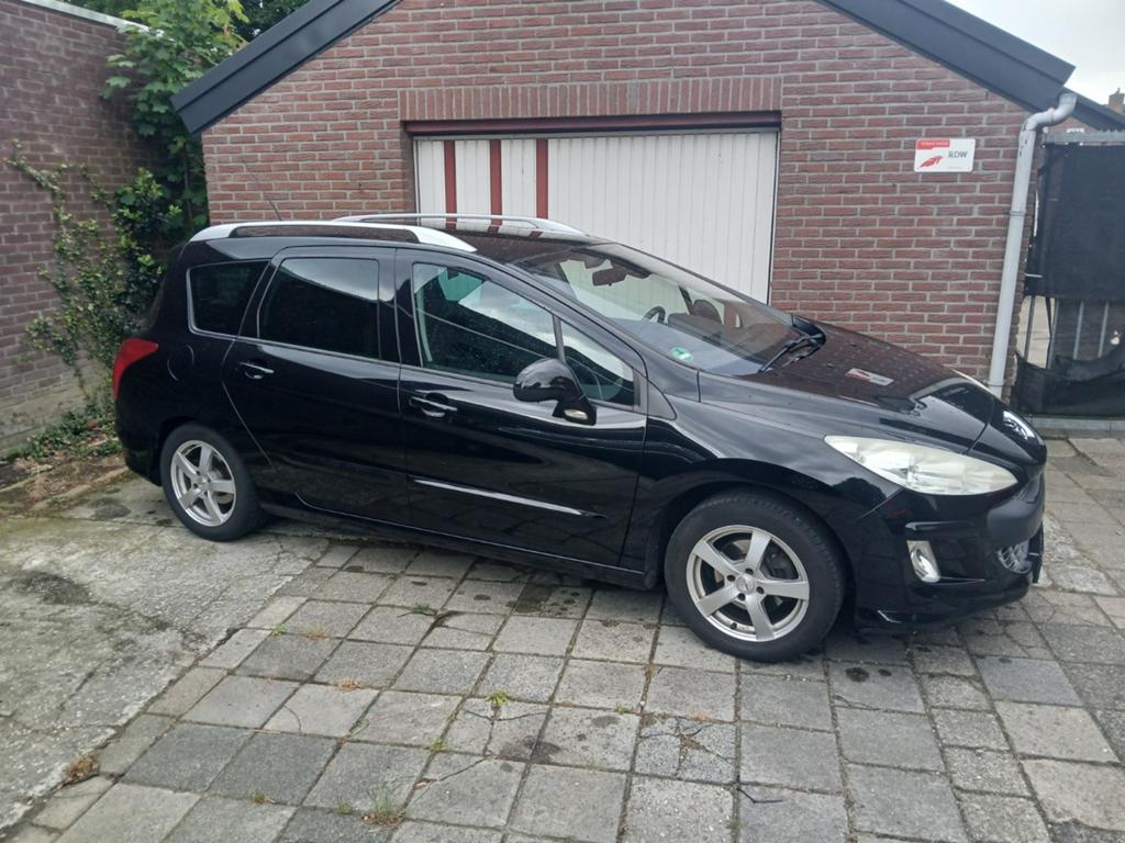 Peugeot 308 1.6 VTI 16V SW 7 Persoons AUTOMAAT 2010 Zwart, Auto's, 1441 kg, Stof, Zwart, 4 cilinders