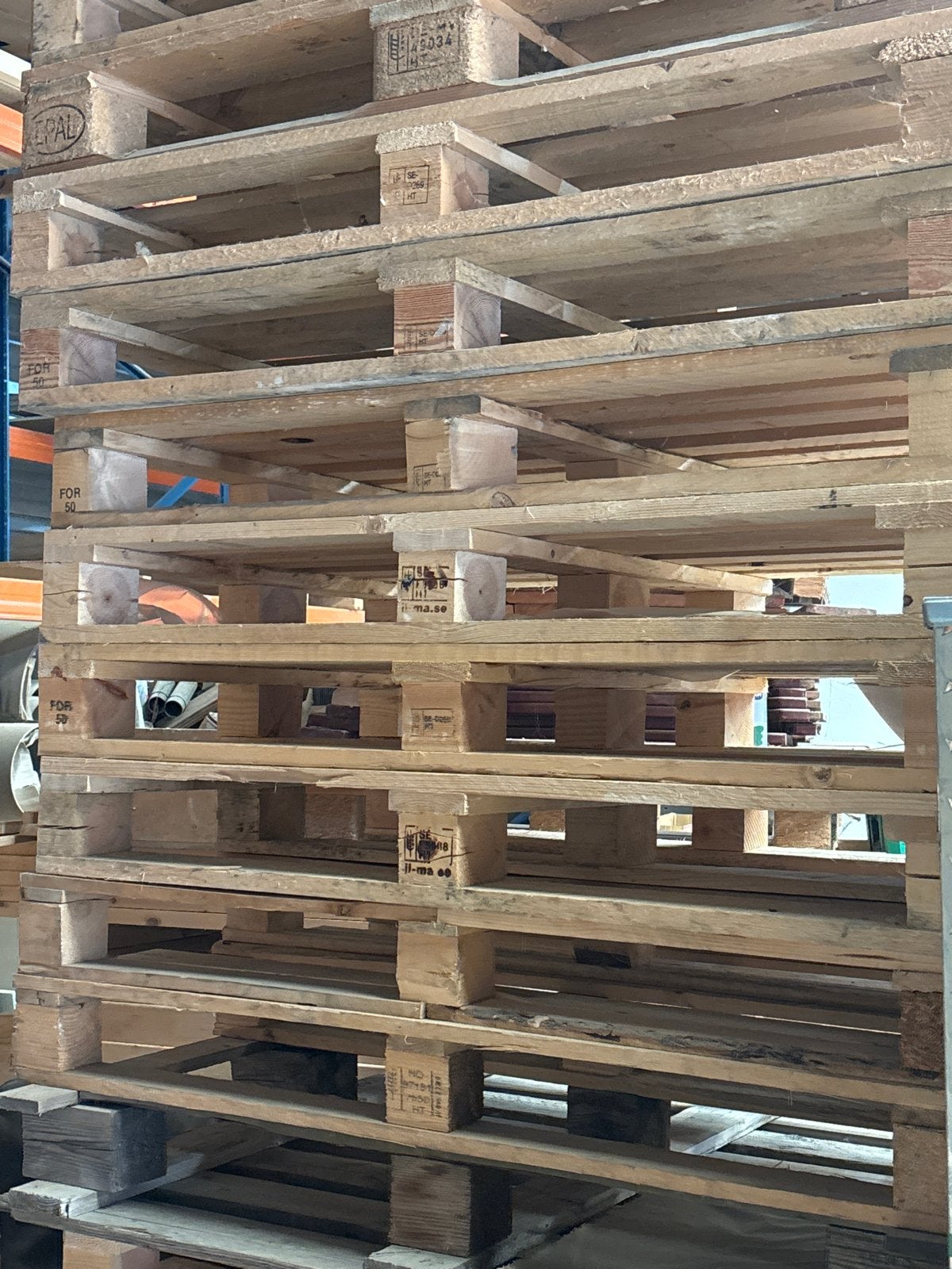 Zo goed als nieuwe stevige Europallets 80 x 120 cm, Doe-het-zelf en Verbouw, Kratten en Dozen, 100 cm of meer, 60 cm of meer, Overige typen