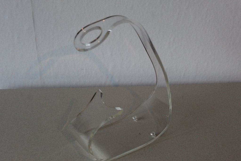 Retro Plexi Wijnfleshouder - Wijn, Kunststof, Ophalen of Verzenden, Zo goed als nieuw, Minder dan 5 flessen
