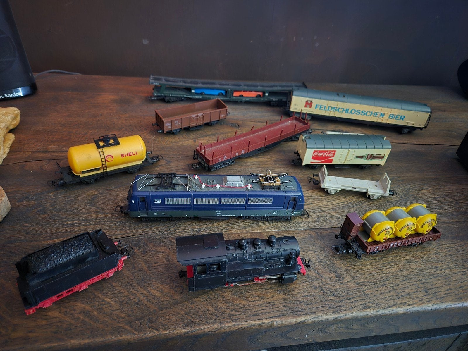 Treinset met Locomotieven, Wagons en Rails, Hobby en Vrije tijd, Overige merken, Gelijkstroom of Wisselstroom, Ophalen of Verzenden