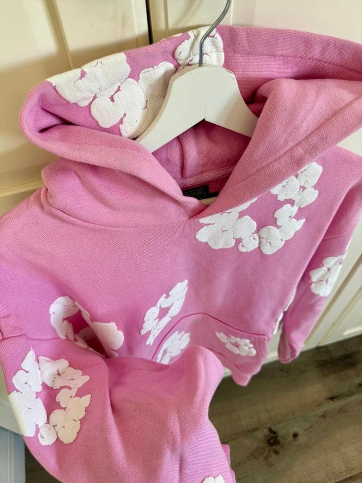 Denim Tears Hoodie, Ophalen of Verzenden, Zo goed als nieuw, Maat 36 (S), Roze