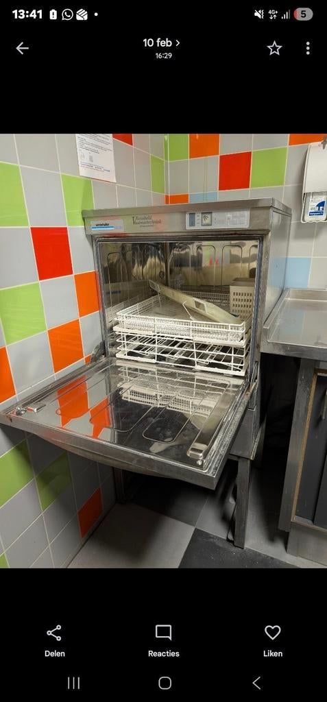 RVS vaatwasser, Witgoed en Apparatuur, Vaatwasmachines, Ophalen, Zo goed als nieuw, Minder dan 85 cm