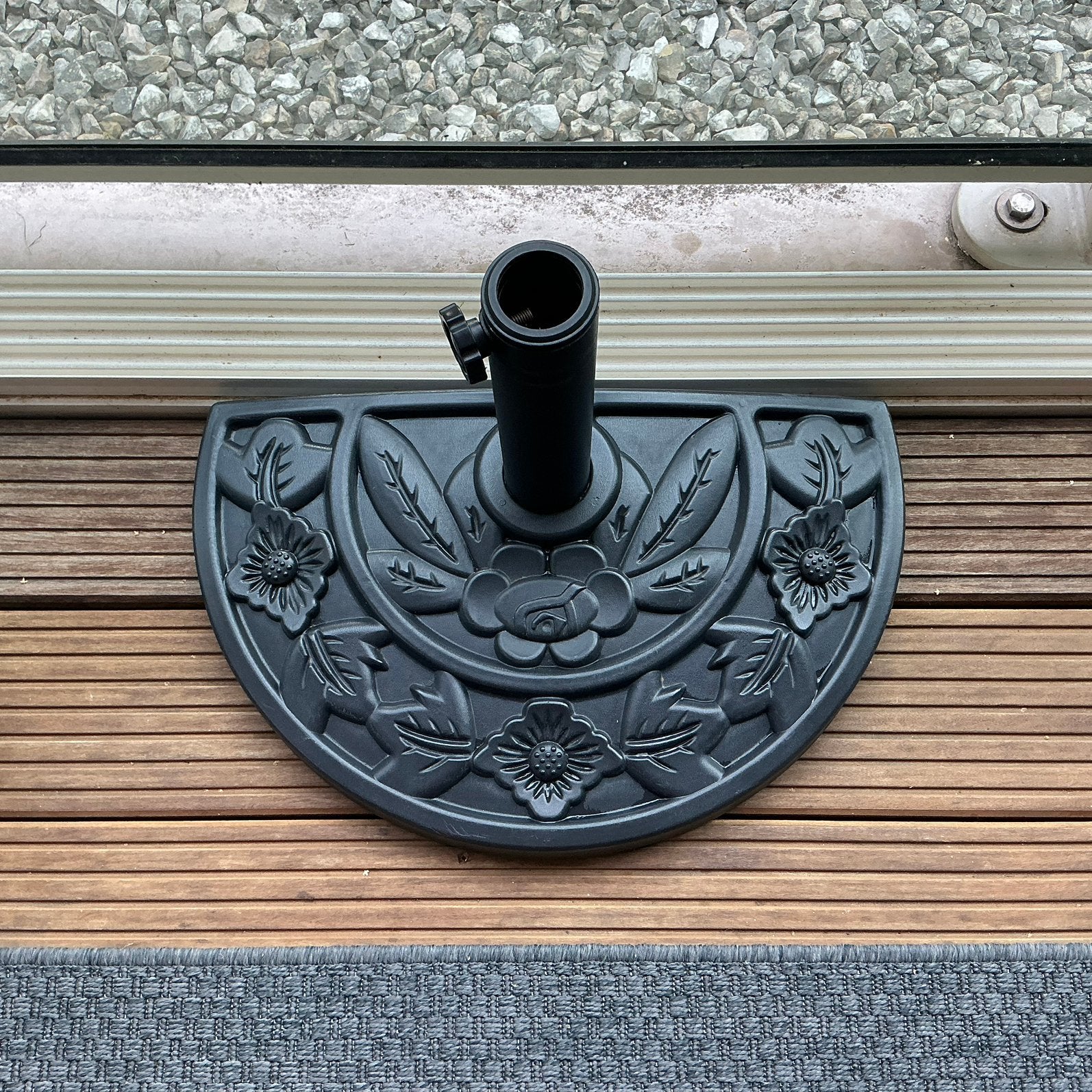 Parasolvoet voor balkon ☂️ Halve parasolvoet. Zgan  🌞, Tuin en Terras, Parasols, Ophalen, Zo goed als nieuw, Minder dan 1 meter