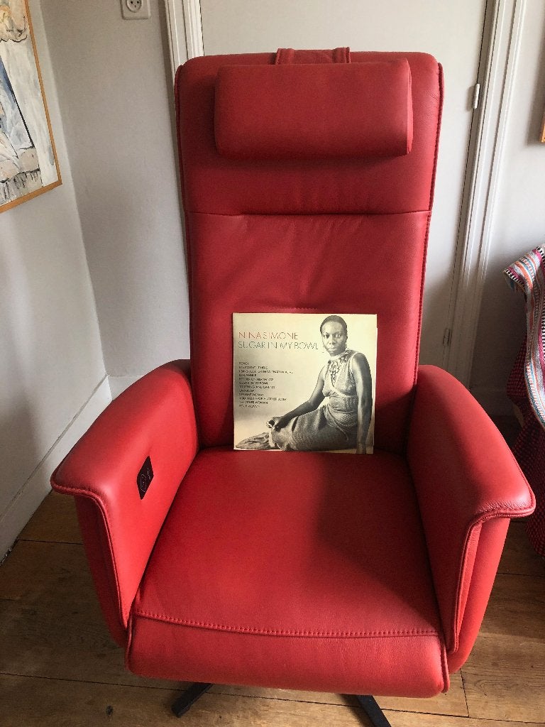Velderhof Rialto Luxe Sta-op Relaxstoel Leer Rood, Ophalen, Minder dan 75 cm, Modern, Comfort, Leer