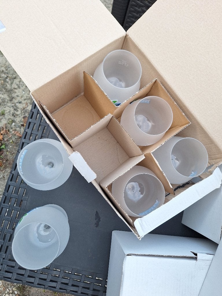 24 Nestea ijsthee glazen 20 cl - Nette staat, Ophalen, Zo goed als nieuw, Frisdrankglas