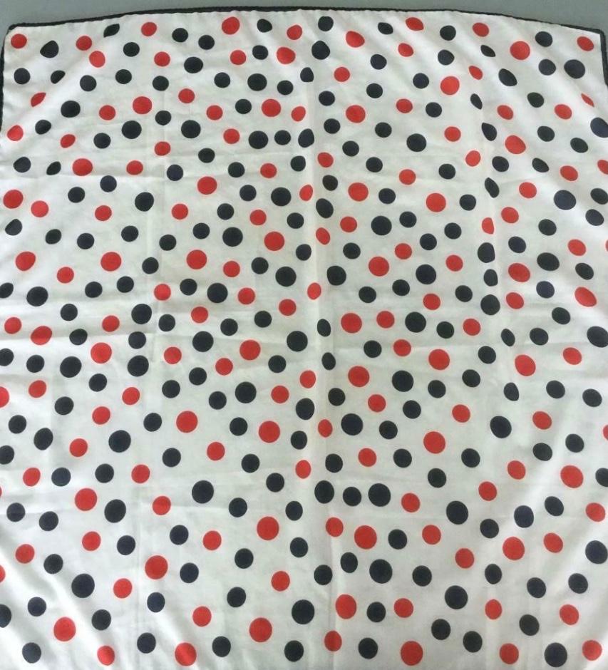Vintage sjaal met rode en blauwe stippen, Kleding | Dames, Mutsen, Sjaals en Handschoenen, Ophalen of Verzenden, Gedragen, Maat 46/48 (XL) of groter