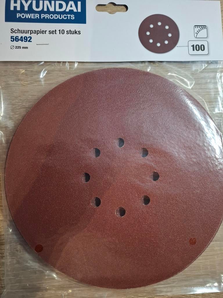 100x Hyundai Schuurpapier K100 225mm - Nieuw, Ophalen of Verzenden, Nieuw, Minder dan 600 watt, Overige typen