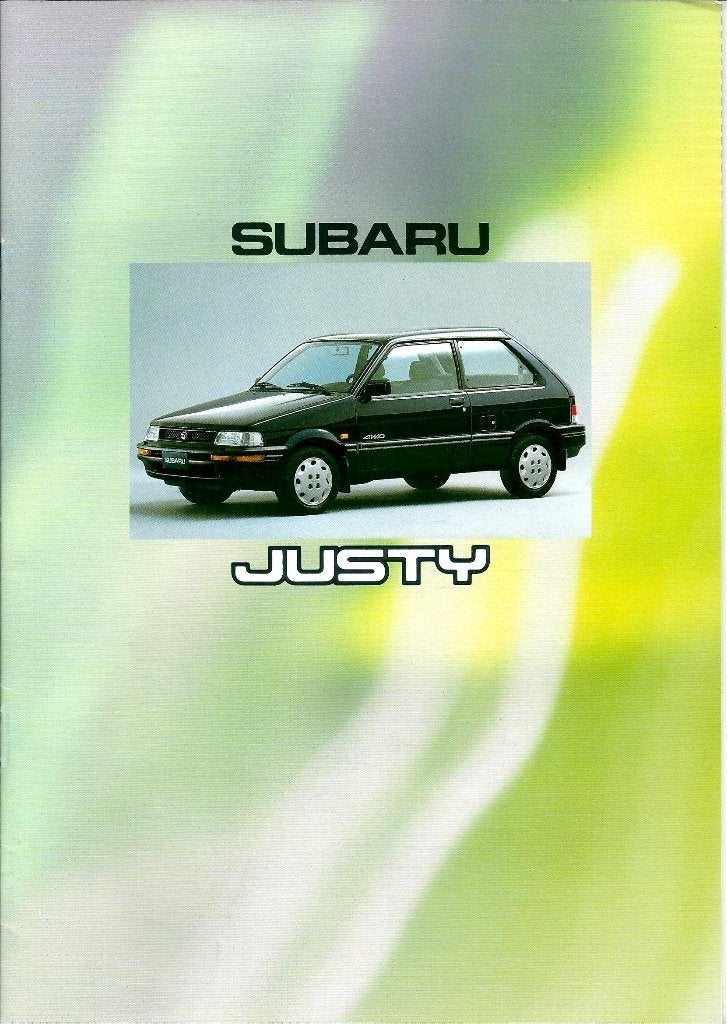 Folder Subaru Justy 1990, Ophalen of Verzenden, Gelezen, Overige merken