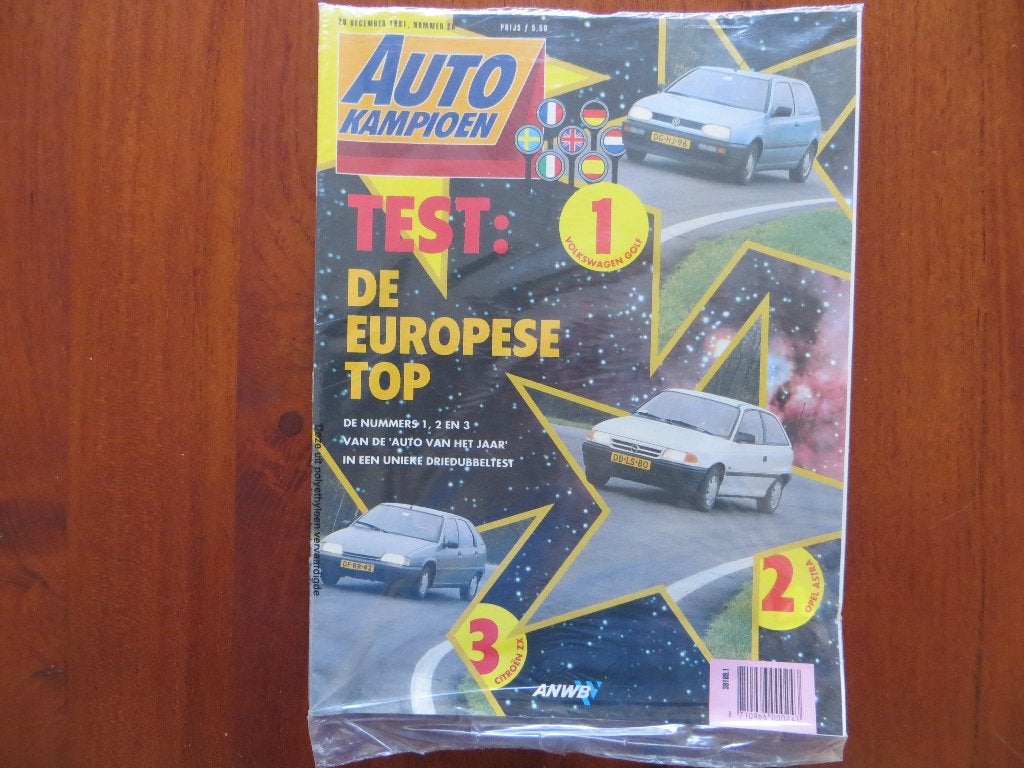 Autokampioen 26 1991 Ford RS 2000, Nissan Sunny GTI-R, Golf, Ophalen of Verzenden, Nieuw, Nissan