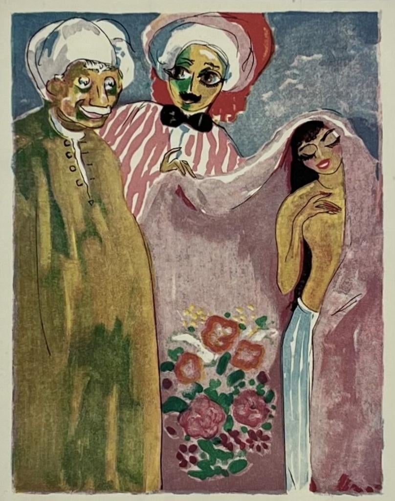 1020. Kleurenhoutsnede, Kees van Dongen - 1955, Antiek en Kunst, Kunst | Litho's en Zeefdrukken, Ophalen of Verzenden