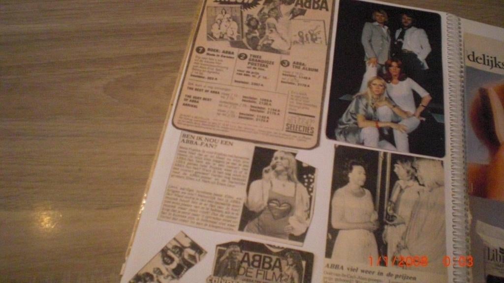 ABBA 2 Dikke Plakboeken, Ophalen of Verzenden, Gebruikt, Boek, Tijdschrift of Artikel