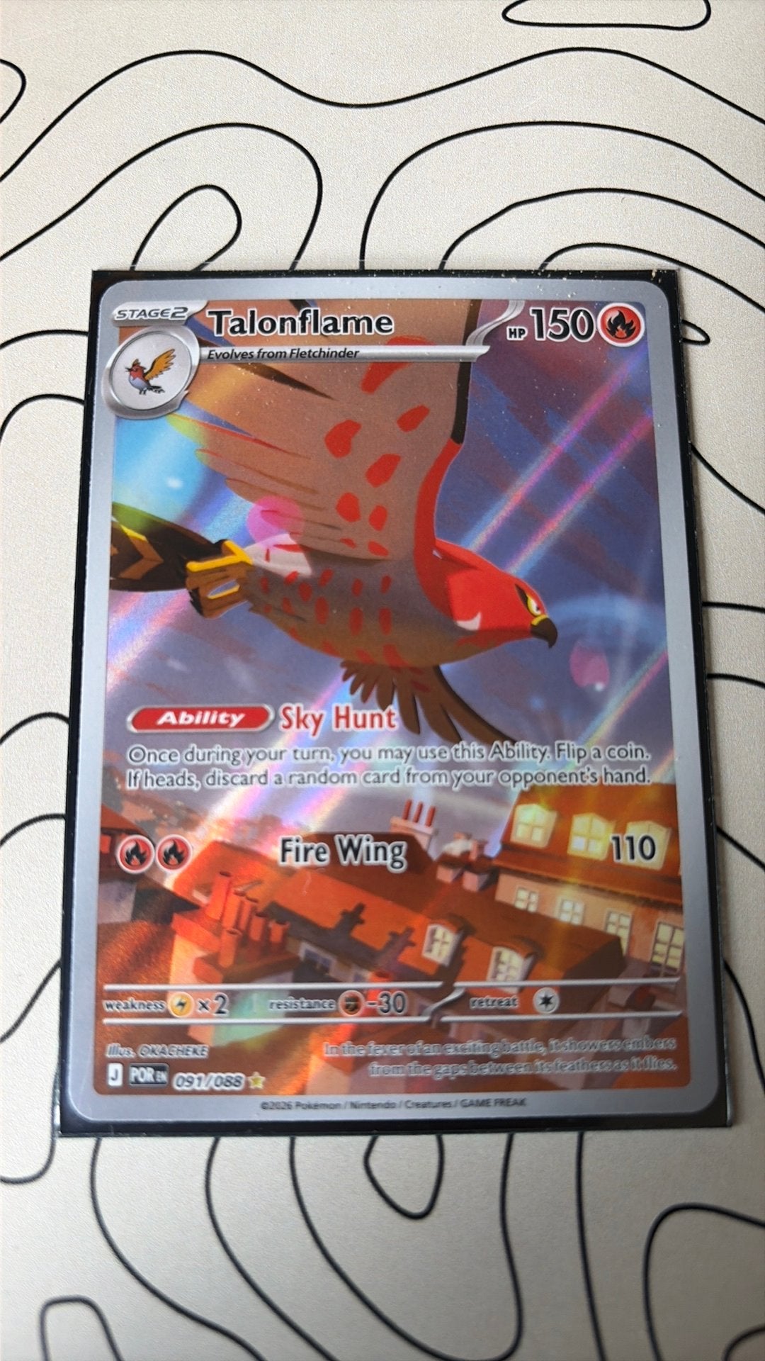 POKEMON CARD’s HIT   TALONFLAME, Ophalen of Verzenden, Zo goed als nieuw