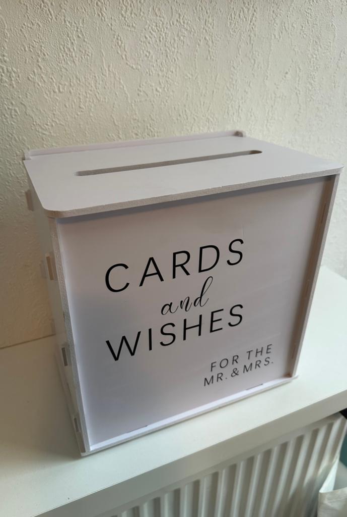 Bruiloft giftbox voor envoloppen en geld, Ophalen, Zo goed als nieuw, Versiering, Geboorte of Huwelijk
