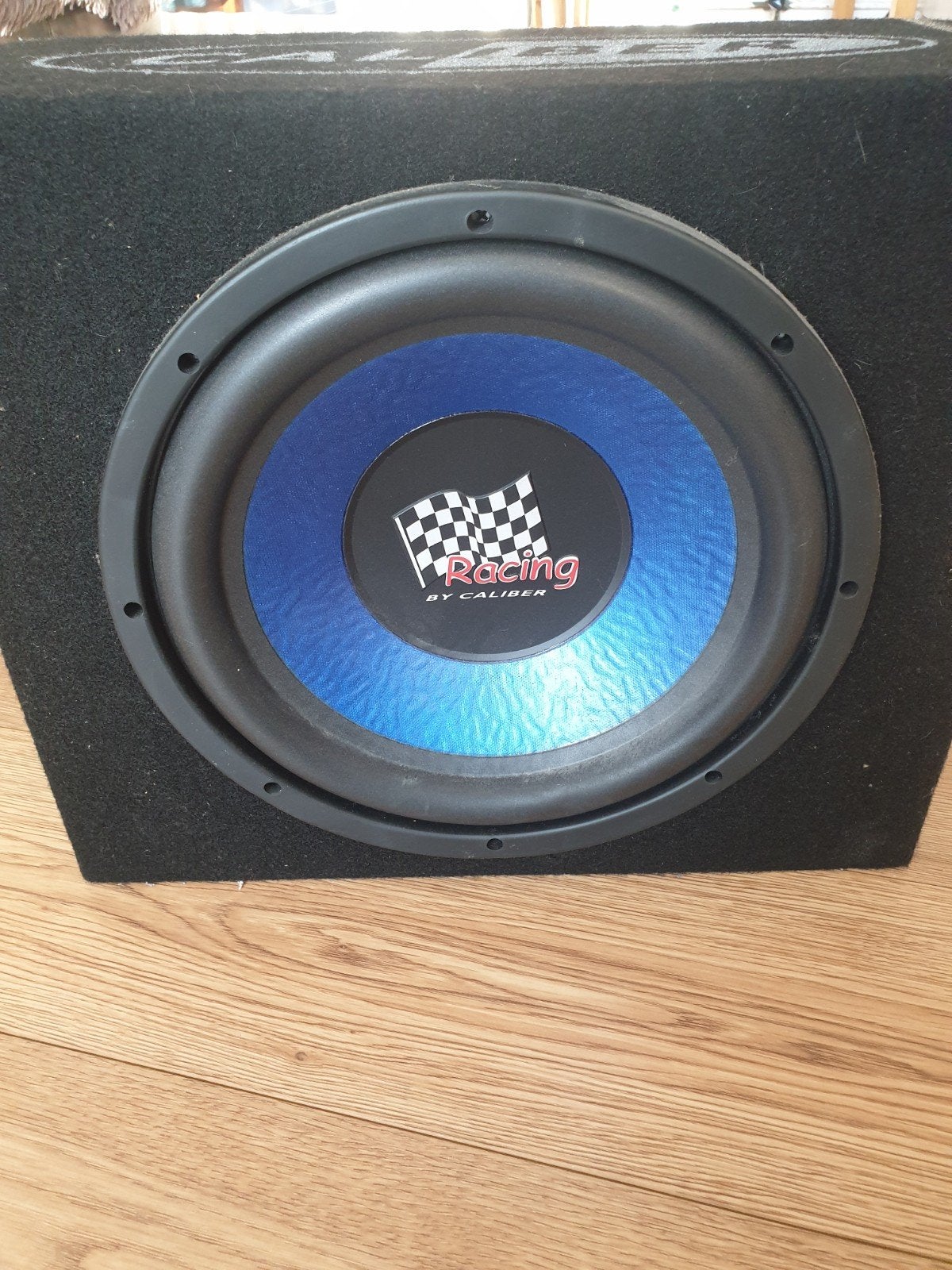 Caliber Racing Subwoofer PACK12RC 12 inch, Gebruikt, Subwoofer, Ophalen of Verzenden, 150 watt of meer