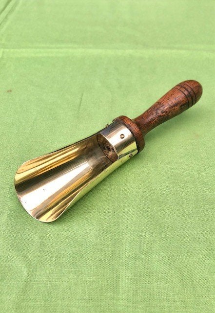Kleine antieke messing kruideniersschep (gruttersschep)., Ophalen of Verzenden