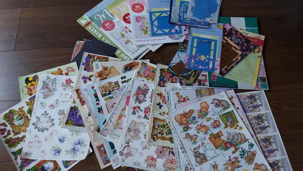 Knutselspullen tijdschriften voor o.a scrap borduur kaarten, Hobby en Vrije tijd, Ophalen of Verzenden, Zo goed als nieuw, Knutselmateriaal