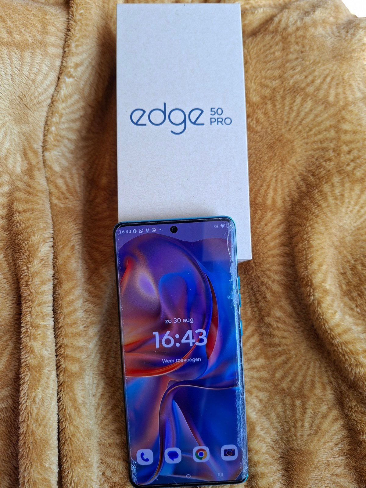 Motorola Edge 50 Pro - Blauw - 12GB RAM, 512GB opslag, Gebruikt, Overige modellen, Ophalen of Verzenden, Zonder simlock