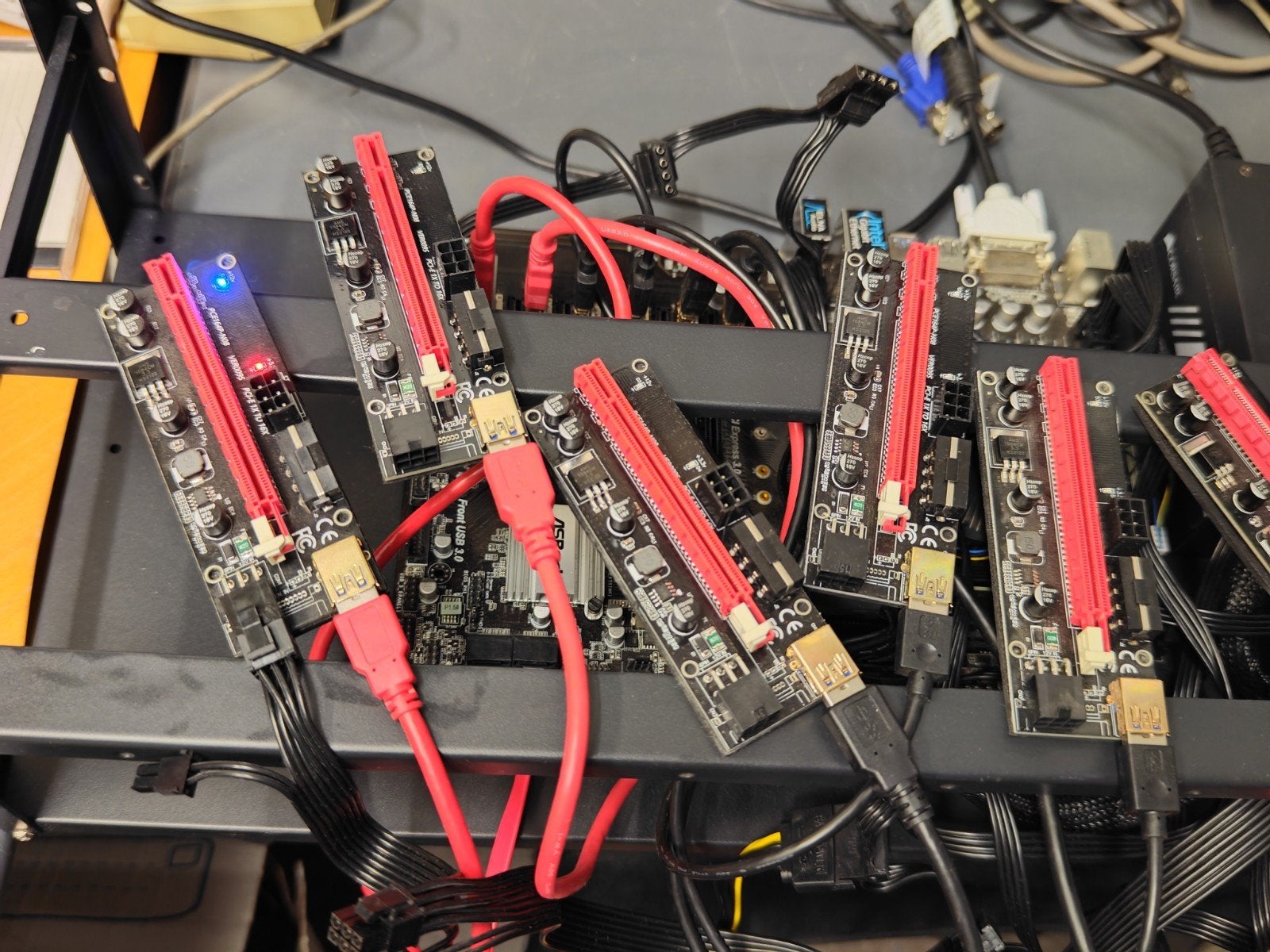 gpu mining rig ASRock H110 pro btc+ Corsair TX750M, Computers en Software, Desktop Pc's, Gebruikt, Onbekend, HDD, Ophalen