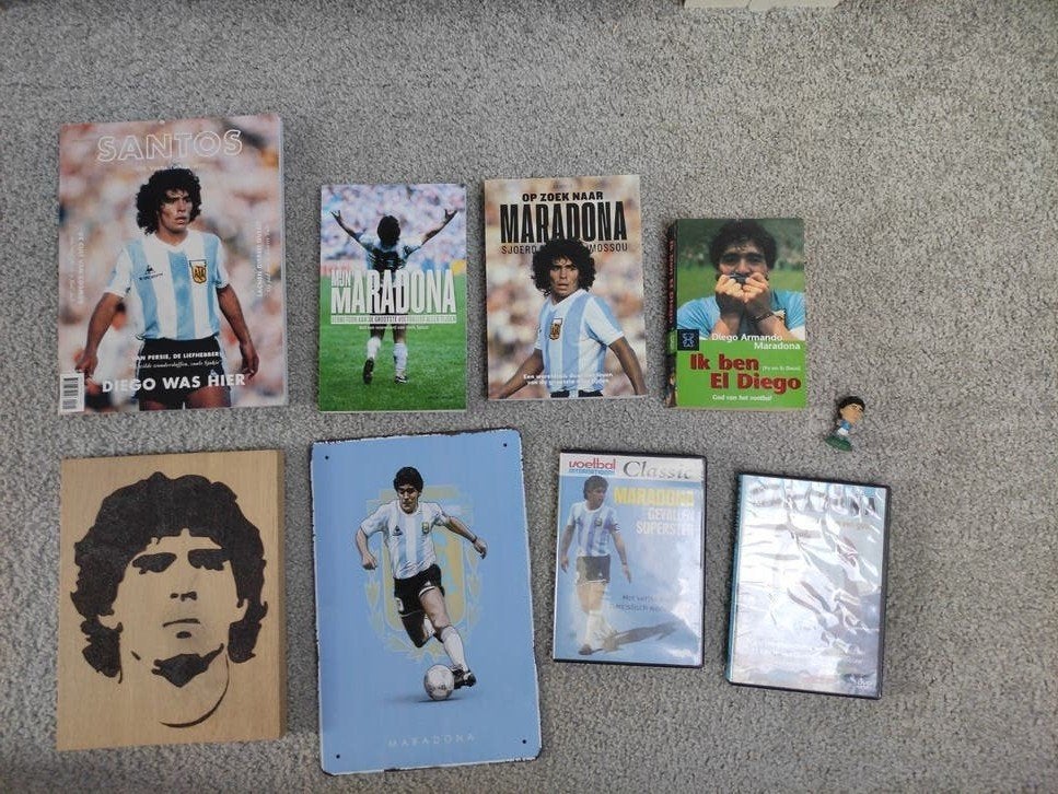 Verzameling Maradona items incl Corinthian, Ophalen of Verzenden, Buitenlandse clubs