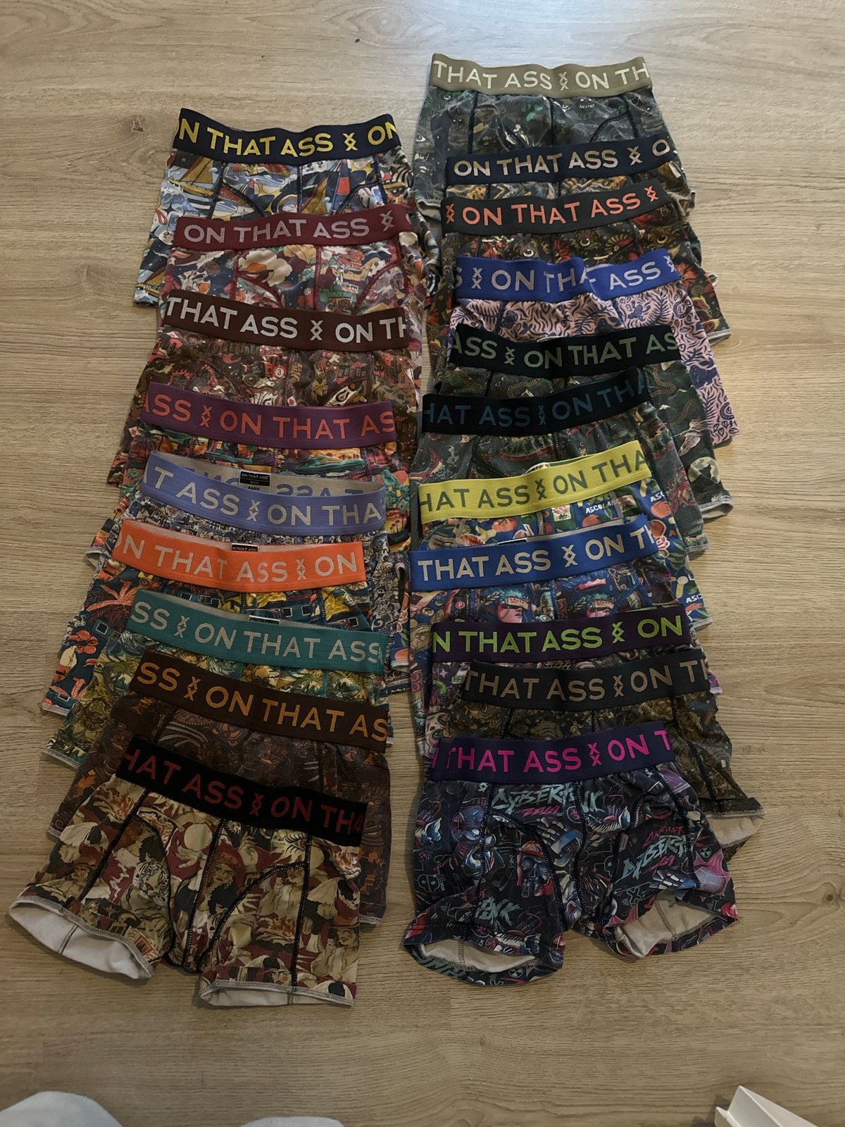 20x 'On That Ass' boxershorts maat 122/128, Ophalen of Verzenden, Gebruikt, Jongen