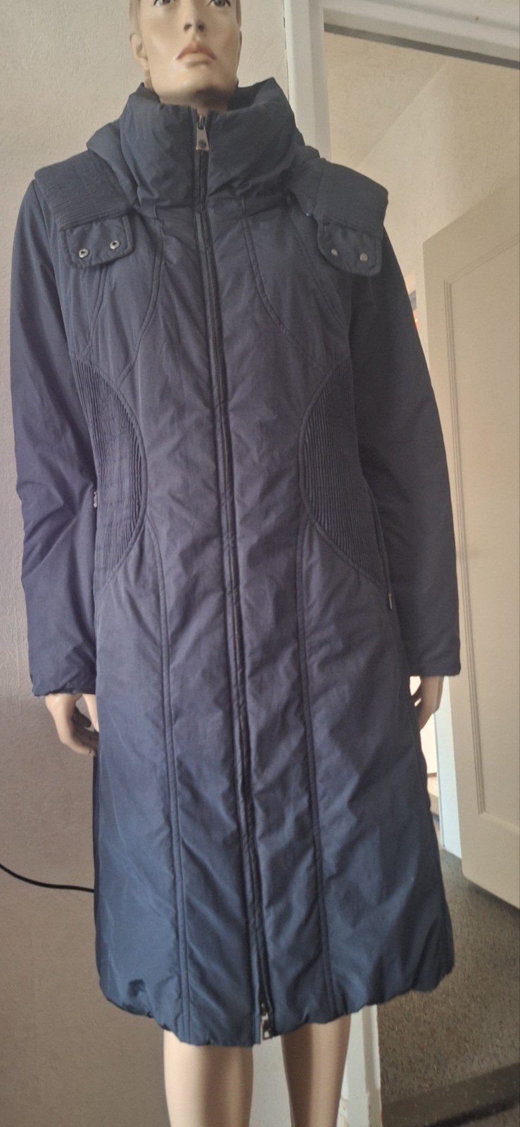 Creenstone Wintermantel nieuwprijs ong 300 euro, Blauw, Creenstone, Maat 42/44 (L), Ophalen of Verzenden