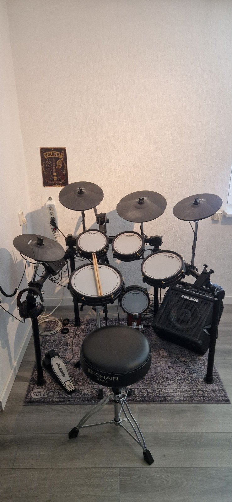 Alesis Crimson II elektronisch drumstel met NUX versterker, Muziek en Instrumenten, Ophalen, Zo goed als nieuw, Overige merken