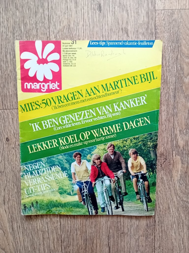 Margriet nr. 31, Ophalen of Verzenden, 1980 tot heden, Nederland, Tijdschrift