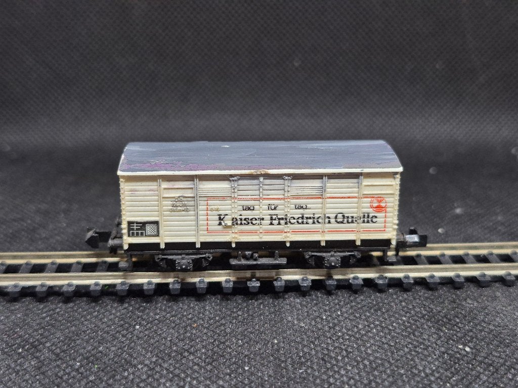 Minitrix 3515 - goederenwagen Gklm-10 'KFQ' (15659), Gebruikt, Gelijkstroom, Trix, Wagon