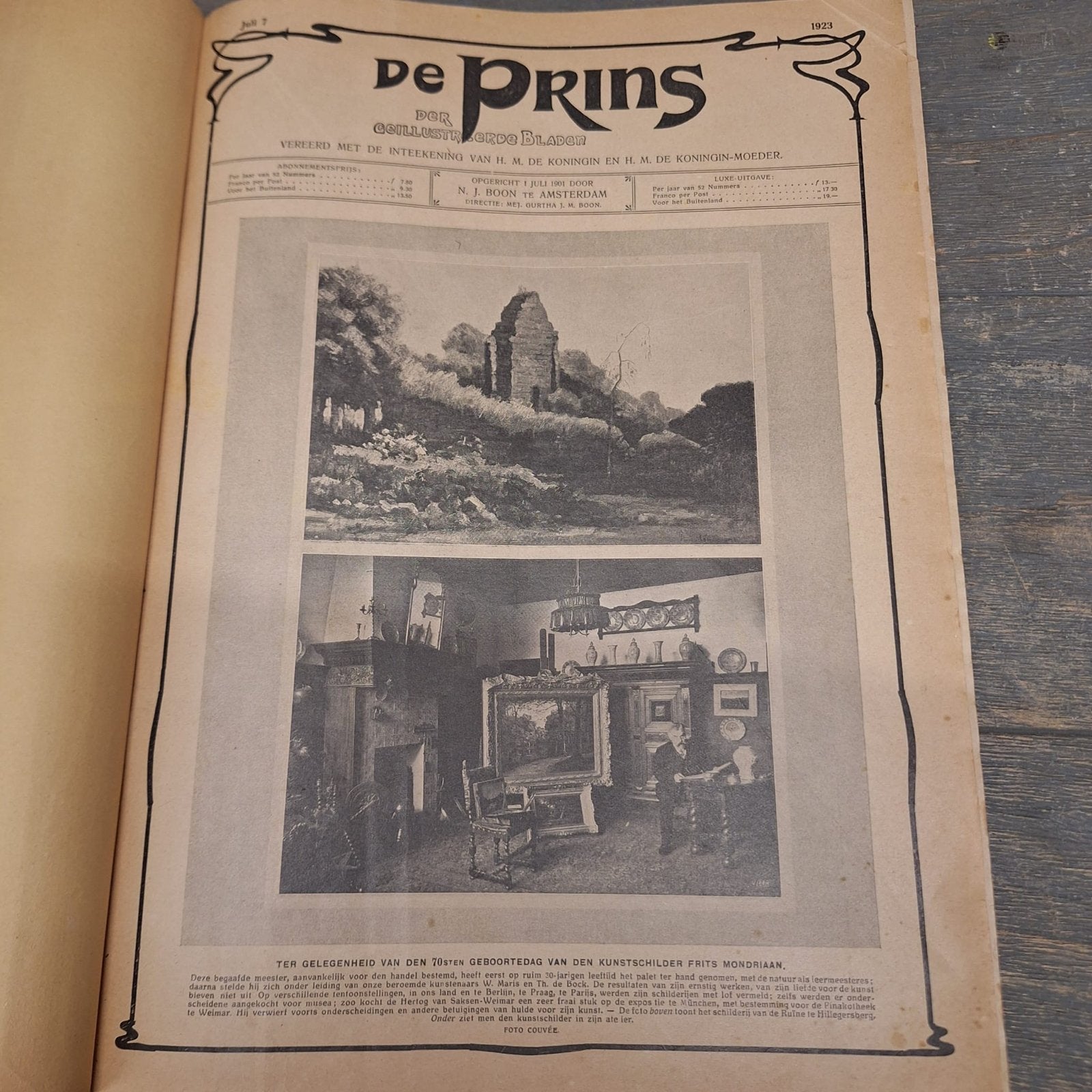 De Prins Tijdschrift - 7 juli 1923 tot 28 juni 1924, Ophalen of Verzenden, Gelezen, Overige typen