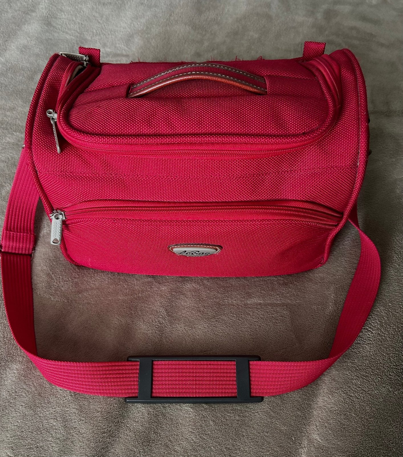 Rode beautycase opzettas - handig voor reizen, Ophalen, Zo goed als nieuw, Rood