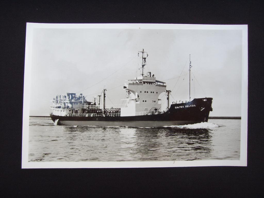 Caltex Delfzijl tankvaart maatschappij 3256 ton 1960 ansicht, Verzenden, 1960 tot 1980, Ongelopen, Voertuig