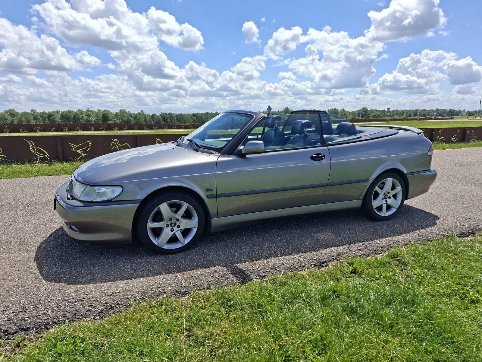 Saab 9-3 2.0 Turbo Aero Cabrio AUT 2001 Grijs, Zwart, 4 cilinders, Cabriolet, 1600 kg