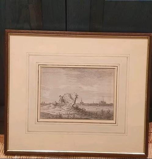 Gravure 1726 ruïne Kasteel Nieuburg Alkmaar Oudorp, Ophalen
