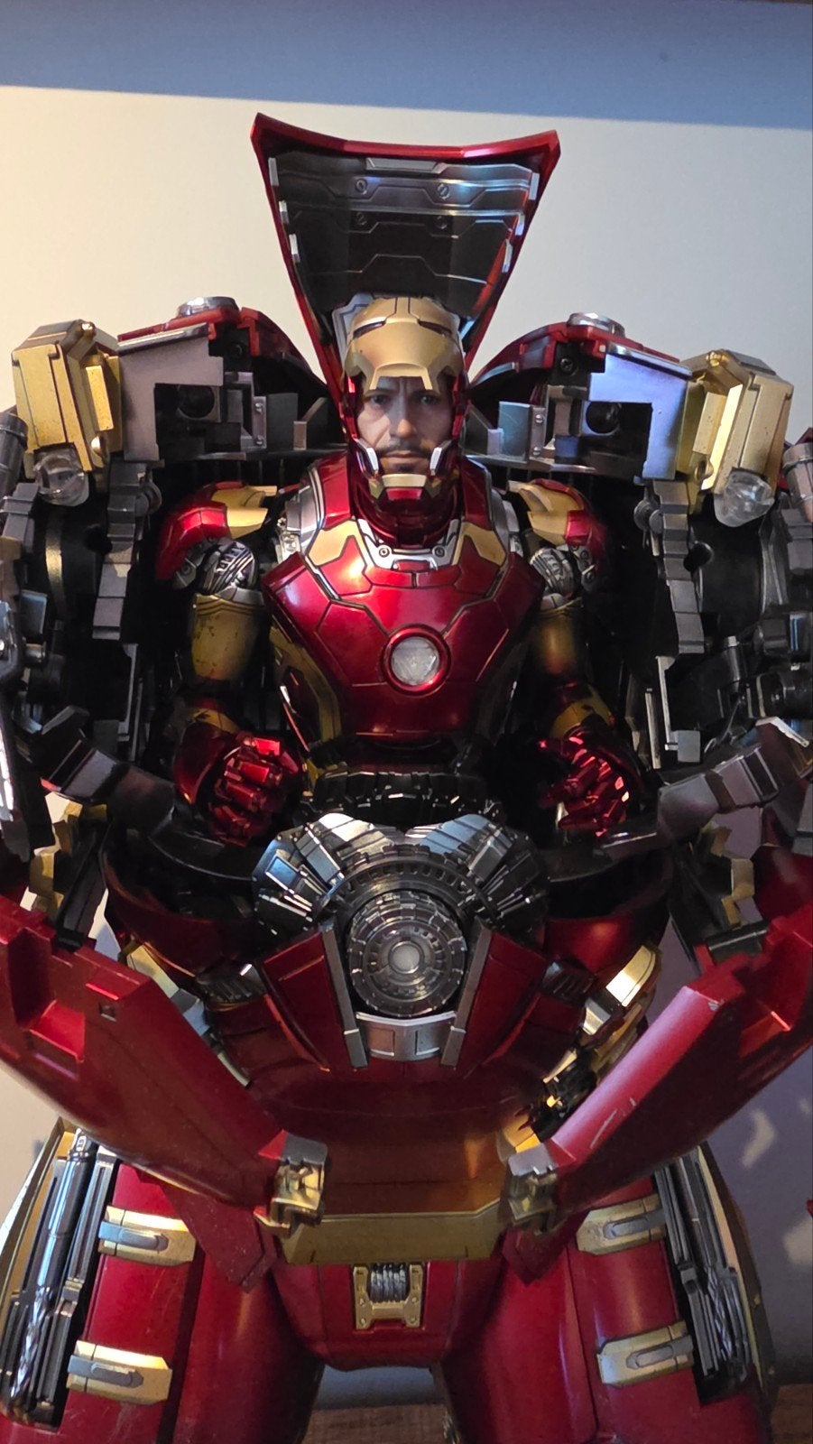 Hot Toys (MK44) Hulkbuster & Iron Man Mark XLIII - Compleet, Ophalen of Verzenden, Zo goed als nieuw