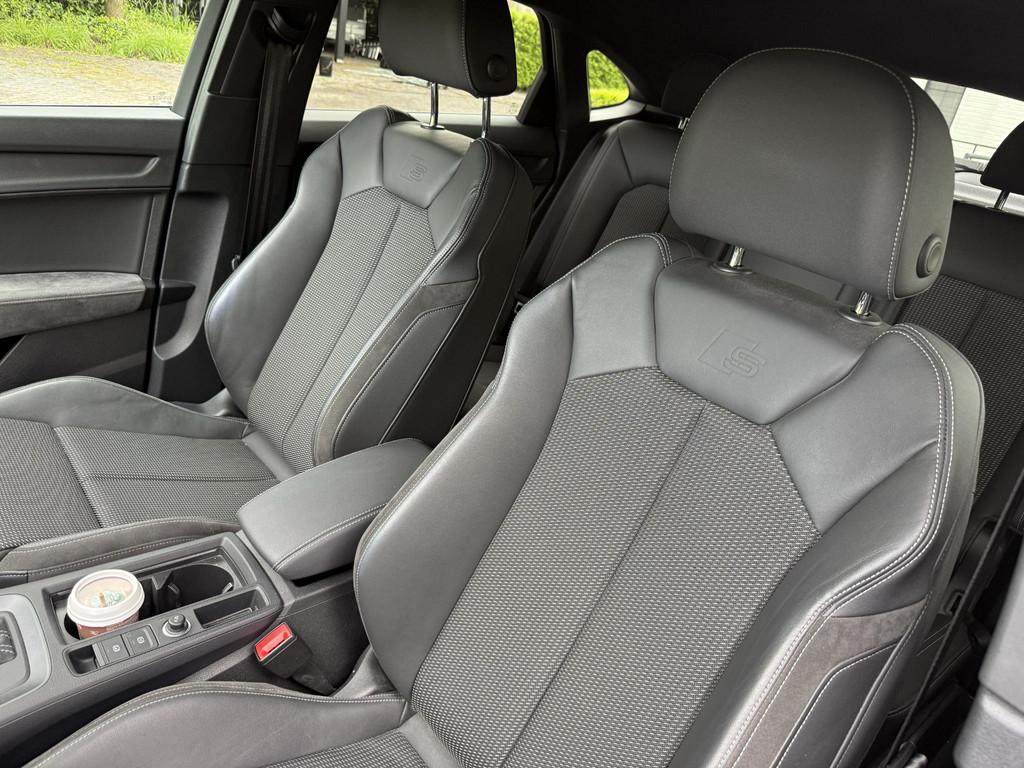 Audi Q3 Sportback 45 TFSI e S-line S-Edtion KEYLESS | ACC |, Auto's, Audi, Gebruikt, Leder en Stof, Zwart, Hybride Elektrisch/Benzine