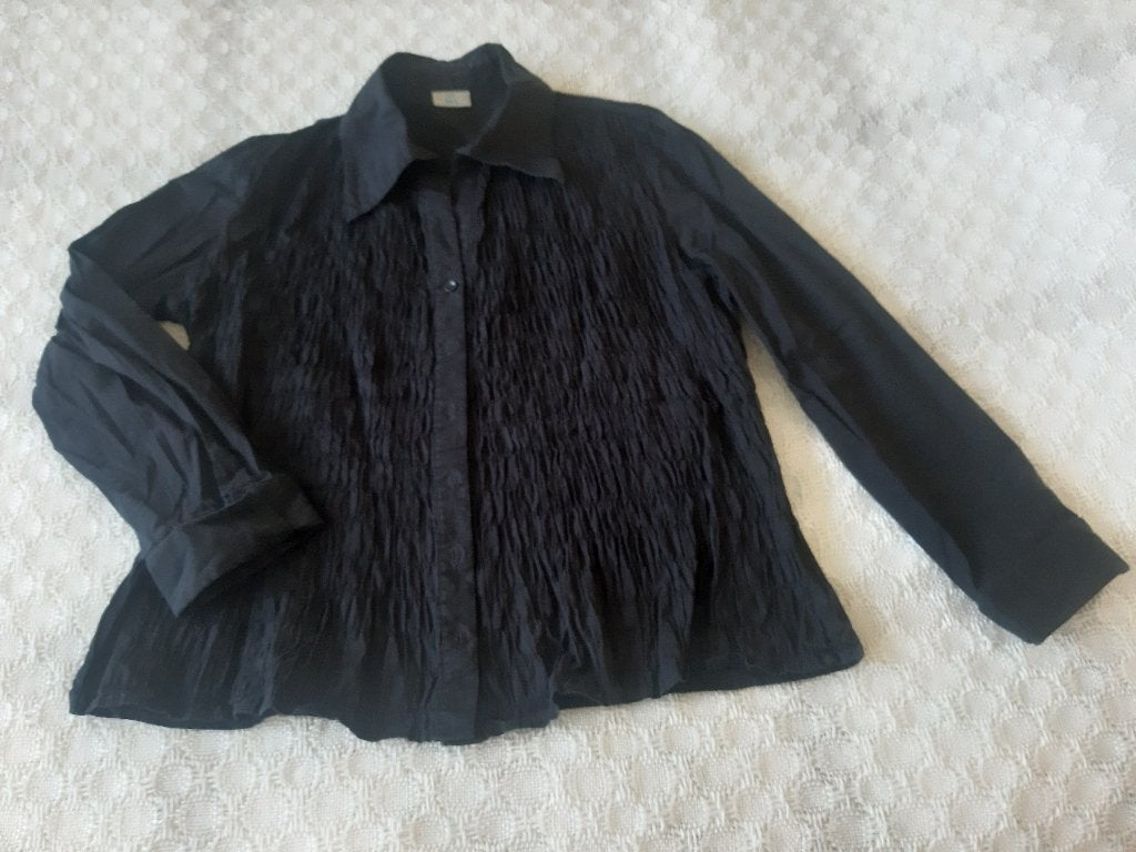aparte zwarte blouse MS mode maat 40, Kleding | Dames, Zwart, Zo goed als nieuw, MS Mode, Ophalen