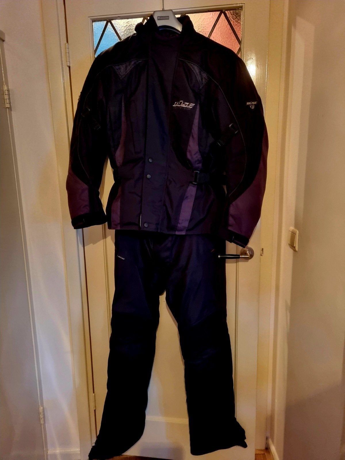 BÜSE MOTORPAK COMPLEET JAS 52 BROEK 52(36 L )+HANDSCHOENEN, Motoren, Combipak, Dames, Ophalen of Verzenden, Büse